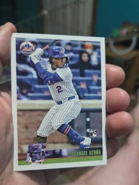 Topps Luisangel Acuña Card - Blue, White & Green Accent